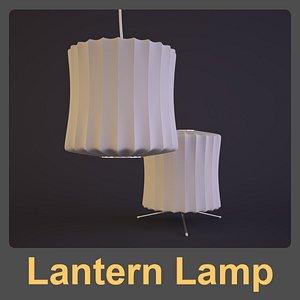 3d lantern lamp george nelson model