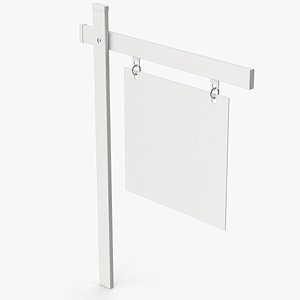 Real Estate Signboard 3D model