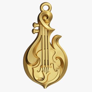 Musical Mandolin Pendant