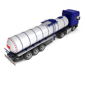 3D tanker truck model