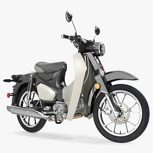 Vintage Scooter Black Rigged