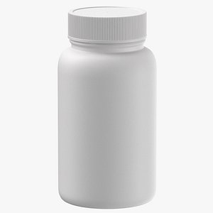 plastic bottle pharma 500ml 3D model
