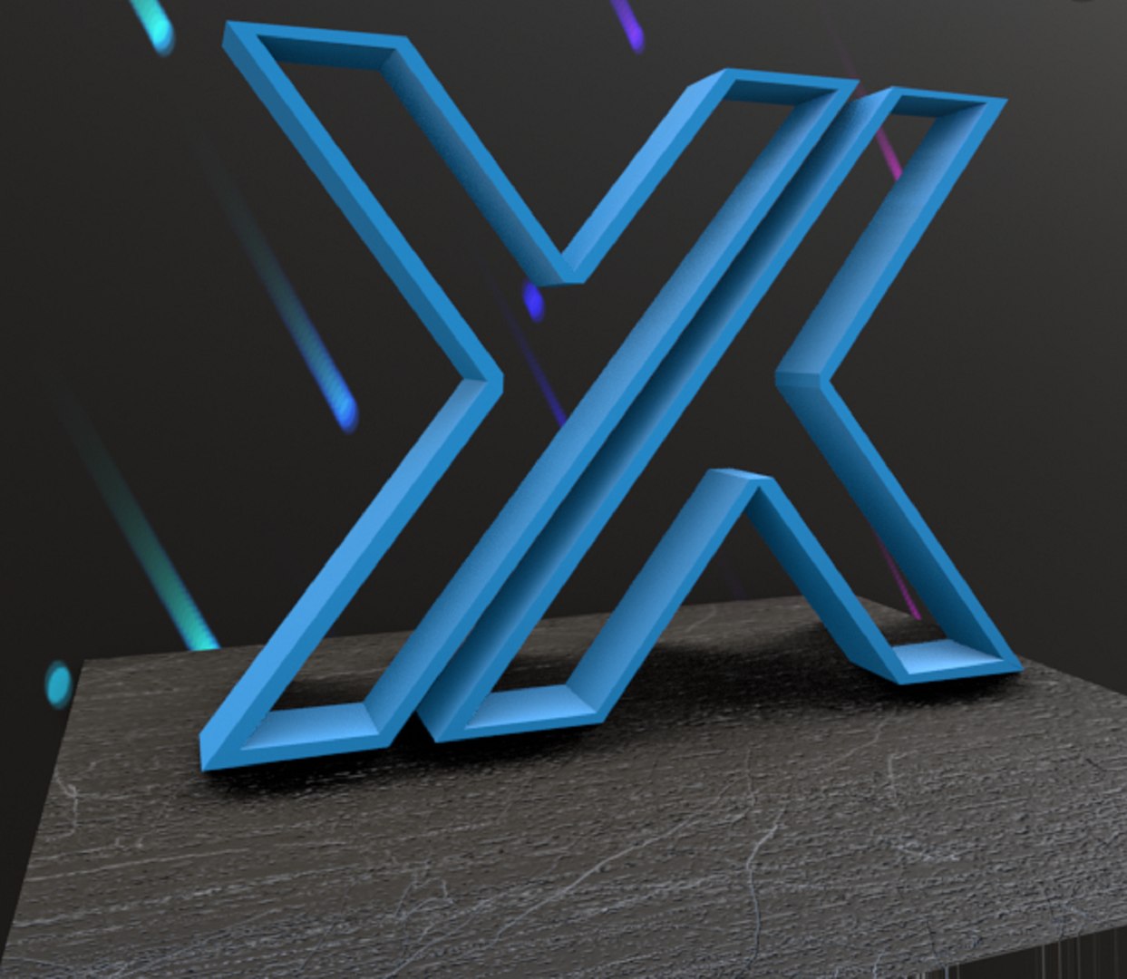 Stylized Abstract X 3D Model - TurboSquid 1638421