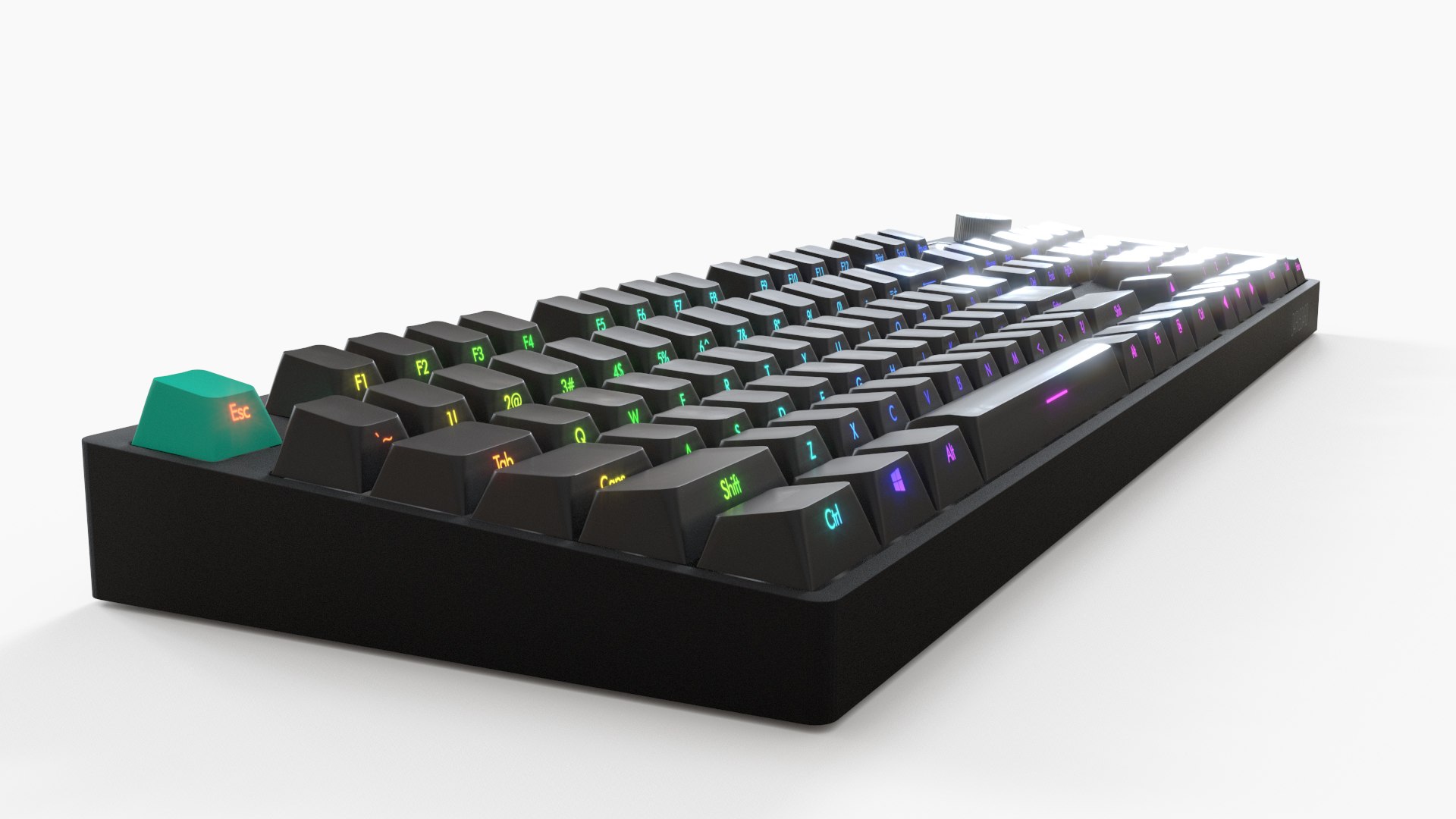 3D Mechanical Keyboard With RGB Light - TurboSquid 2182718