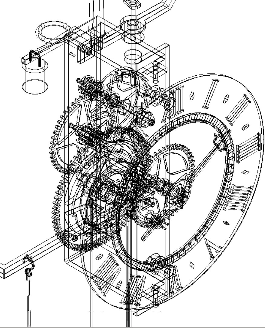 3d 16th Century Clock Model