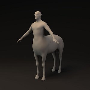 Centaur Male Lo Poly Base Mesh