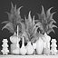 Decor with dry flowers Phragmites