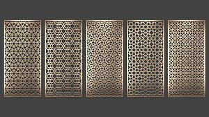 Decorative panel set 79 3D