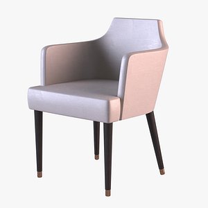 3D Designer Modern Woodleg Chair model