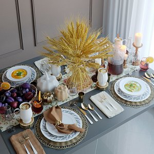 Autumn table setting