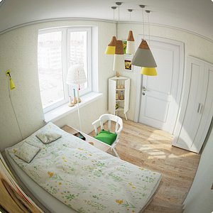 3d children s room model