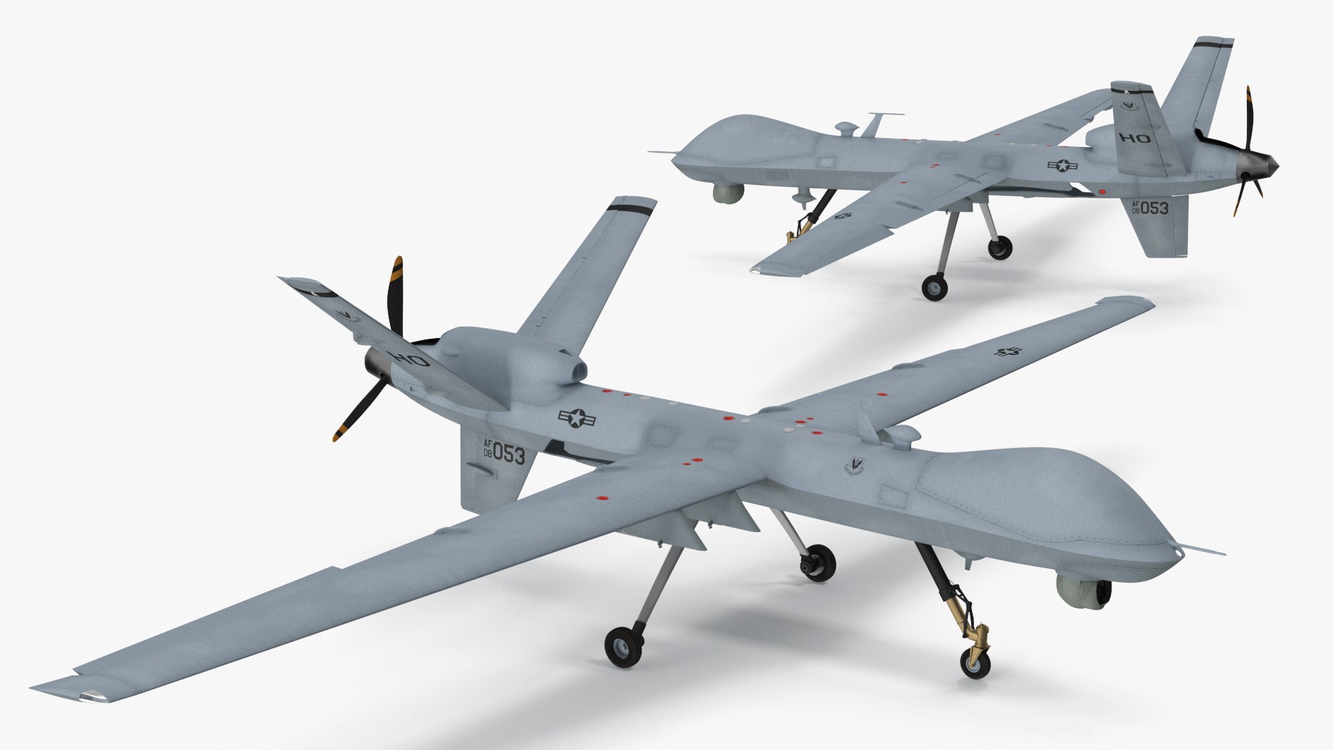 Unmanned Aerial Vehicle MQ-9 Reaper Drone Rigged for Maya 3D model https://p.turbosquid.com/ts-thumb/re/swJa4U/92/unmannedaerialvehiclemq9reaperdroneriggedformayavray3dmodel027/jpg/1723099807/1920x1080/fit_q87/e757006181953a4da8ca048532fab04e644f4bec/unmannedaerialvehiclemq9reaperdroneriggedformayavray3dmodel027.jpg