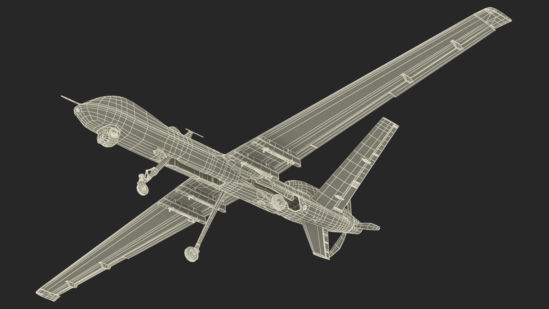 Unmanned Aerial Vehicle MQ-9 Reaper Drone Rigged for Maya 3D model https://p.turbosquid.com/ts-thumb/re/swJa4U/9G/unmannedaerialvehiclemq9reaperdroneriggedformayavray3dmodel036/jpg/1723099853/1920x1080/fit_q87/04595d8ced47c20e035e6c5514664dab74efe6b2/unmannedaerialvehiclemq9reaperdroneriggedformayavray3dmodel036.jpg