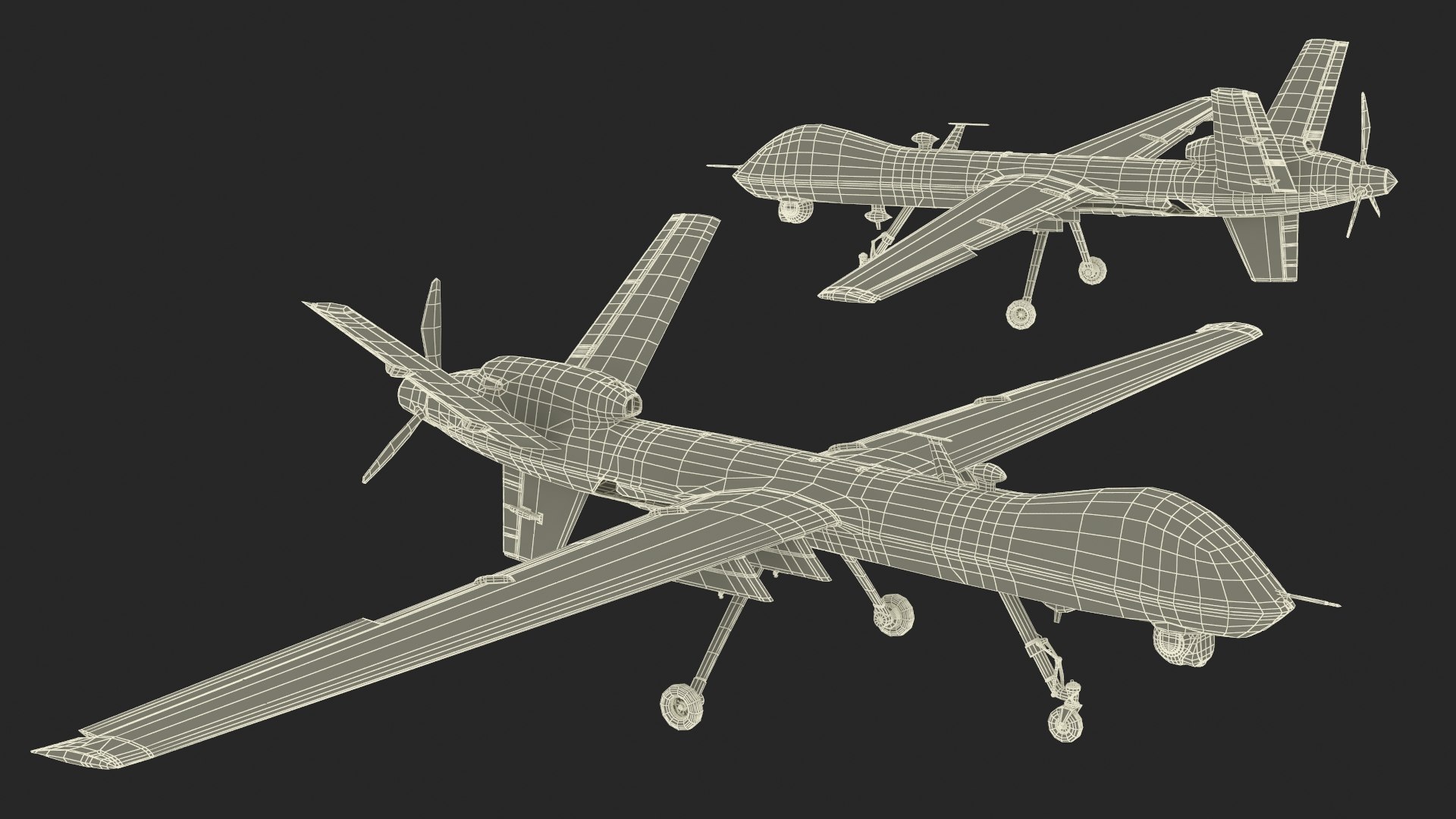 Unmanned Aerial Vehicle MQ-9 Reaper Drone Rigged for Maya 3D model https://p.turbosquid.com/ts-thumb/re/swJa4U/Wt/unmanned_aerial_vehicle_mq9_reaper_drone_rigged_039/jpg/1723102862/1920x1080/fit_q87/ee6d1db9818f2d3a2275b9efb242fe028acf771f/unmanned_aerial_vehicle_mq9_reaper_drone_rigged_039.jpg