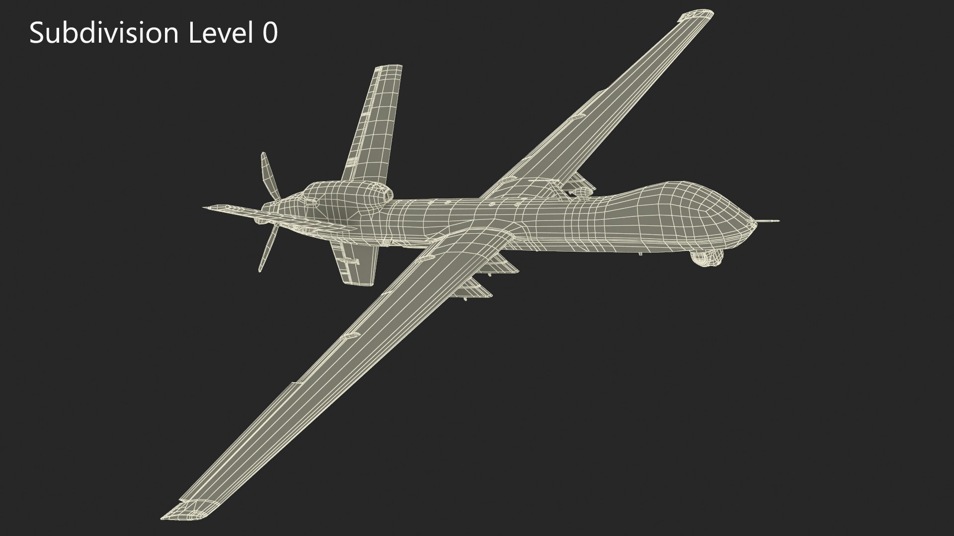 Unmanned Aerial Vehicle MQ-9 Reaper Drone Rigged for Maya 3D model https://p.turbosquid.com/ts-thumb/re/swJa4U/bv/unmannedaerialvehiclemq9reaperdroneriggedformayavray3dmodel029/jpg/1723099818/1920x1080/fit_q87/5ac1969640a8856a93c1c6baa374ce3d2f58a3fe/unmannedaerialvehiclemq9reaperdroneriggedformayavray3dmodel029.jpg