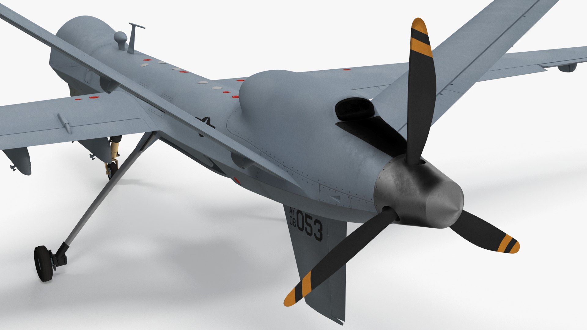 Unmanned Aerial Vehicle MQ-9 Reaper Drone Rigged for Maya 3D model https://p.turbosquid.com/ts-thumb/re/swJa4U/kd/unmannedaerialvehiclemq9reaperdroneriggedformayavray3dmodel019/jpg/1723099767/1920x1080/fit_q87/7f7f0c478df002485f0bf0a4f87da516de5f4896/unmannedaerialvehiclemq9reaperdroneriggedformayavray3dmodel019.jpg