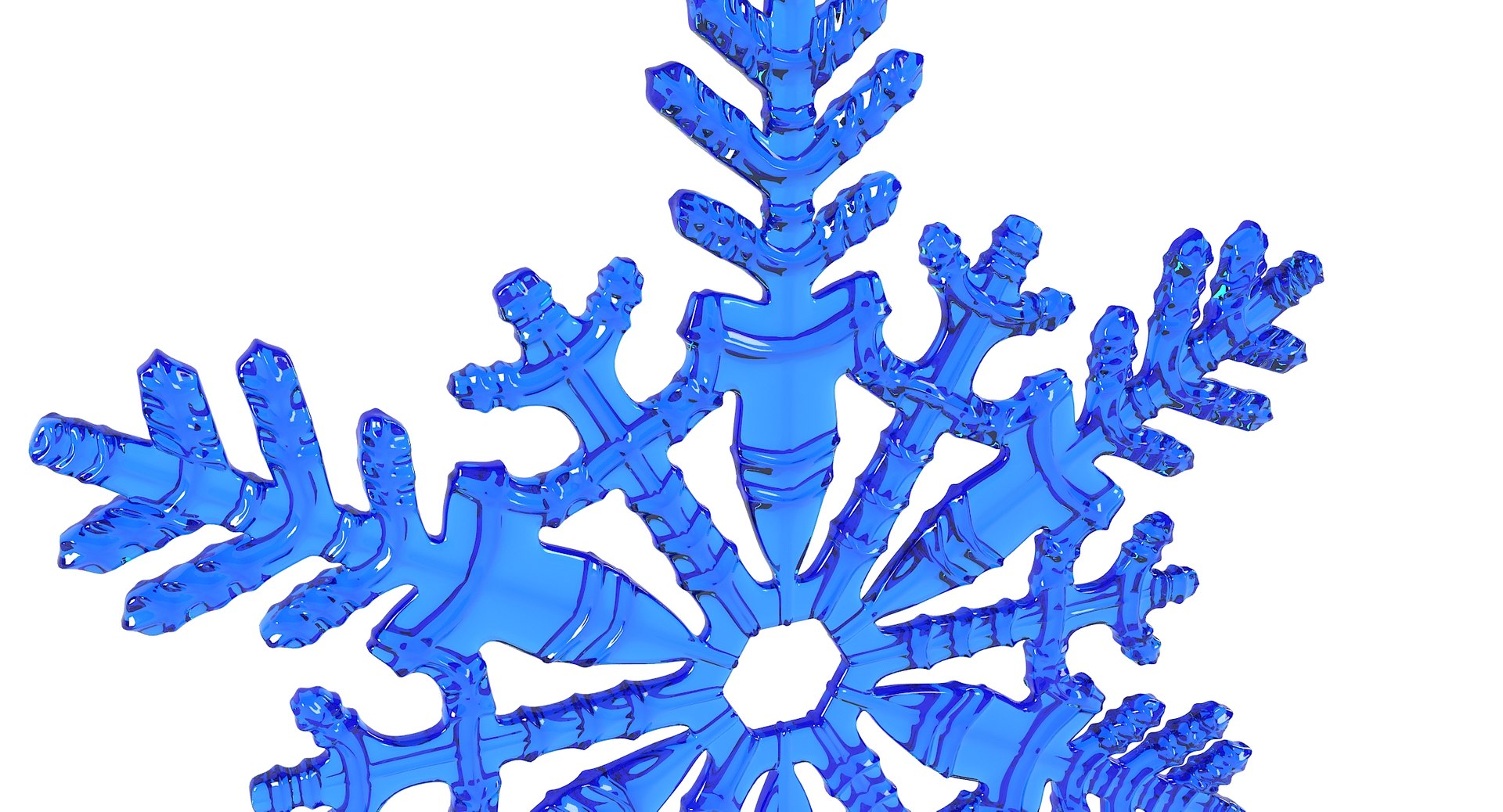 Realistic snowflake 11 3D model - TurboSquid 1369627