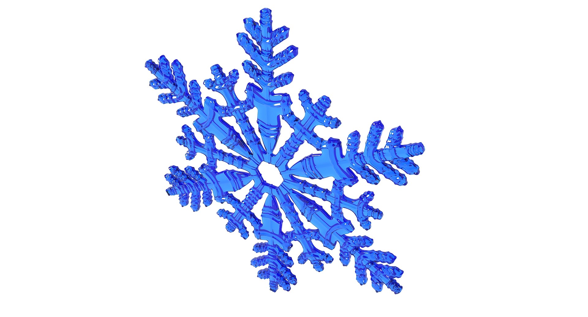 Realistic snowflake 11 3D model - TurboSquid 1369627