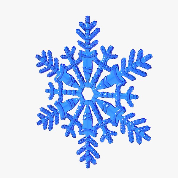 Realistic snowflake 11 3D model - TurboSquid 1369627