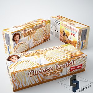little debbie cheese danish 3d model