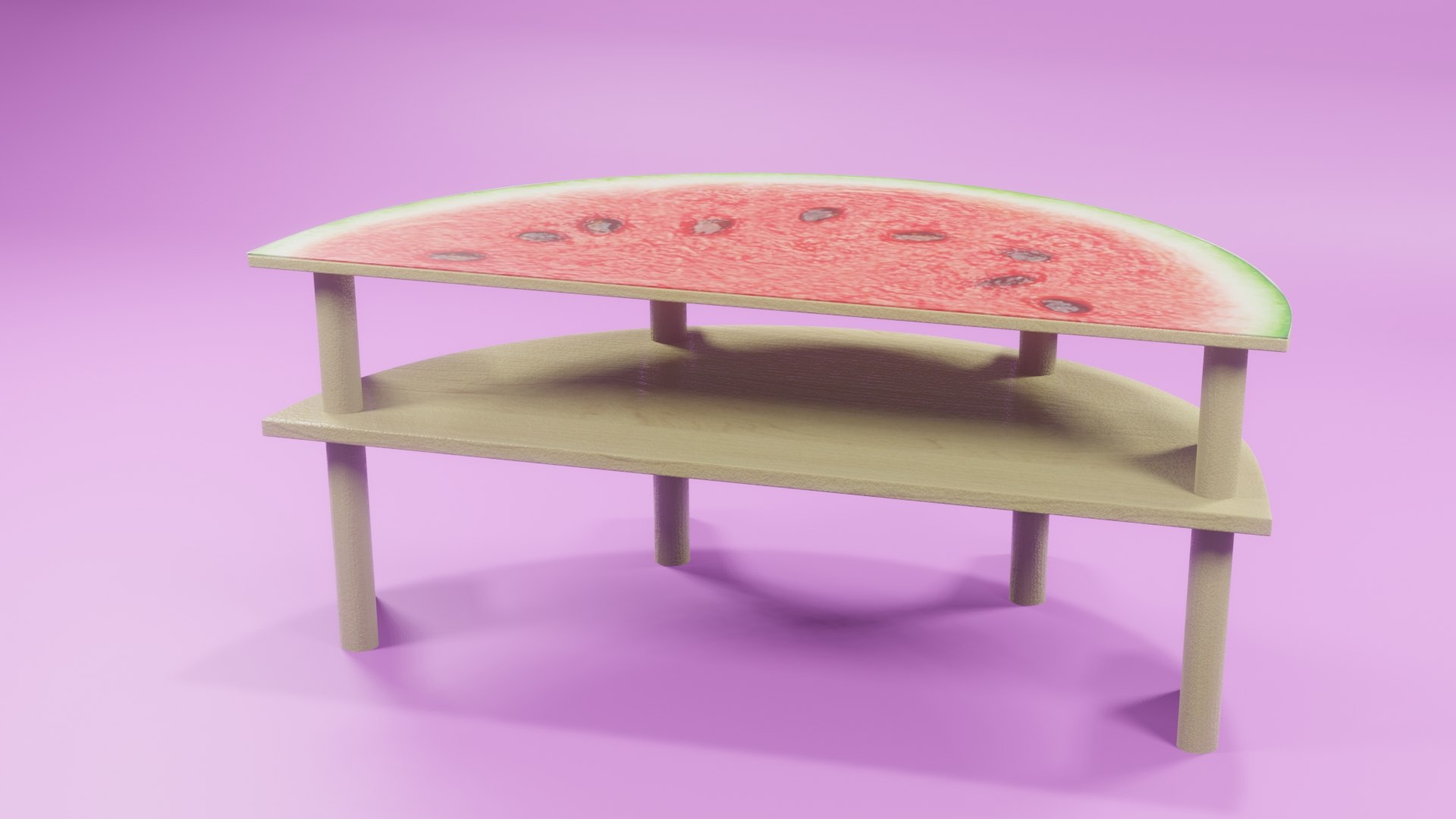 3D The watermelon table desk4 - TurboSquid 2033992
