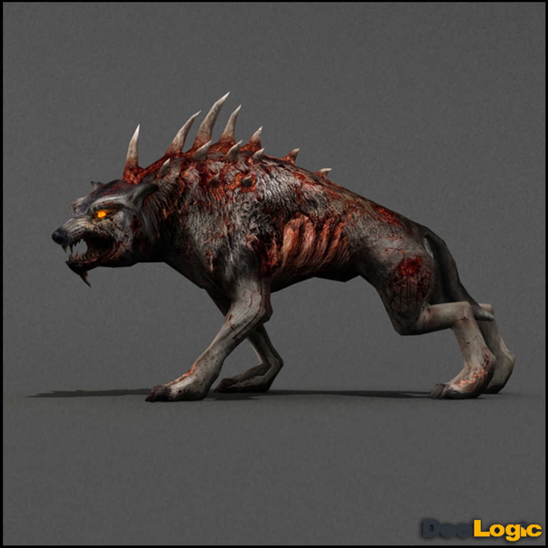 3d model werewolf horrific animations