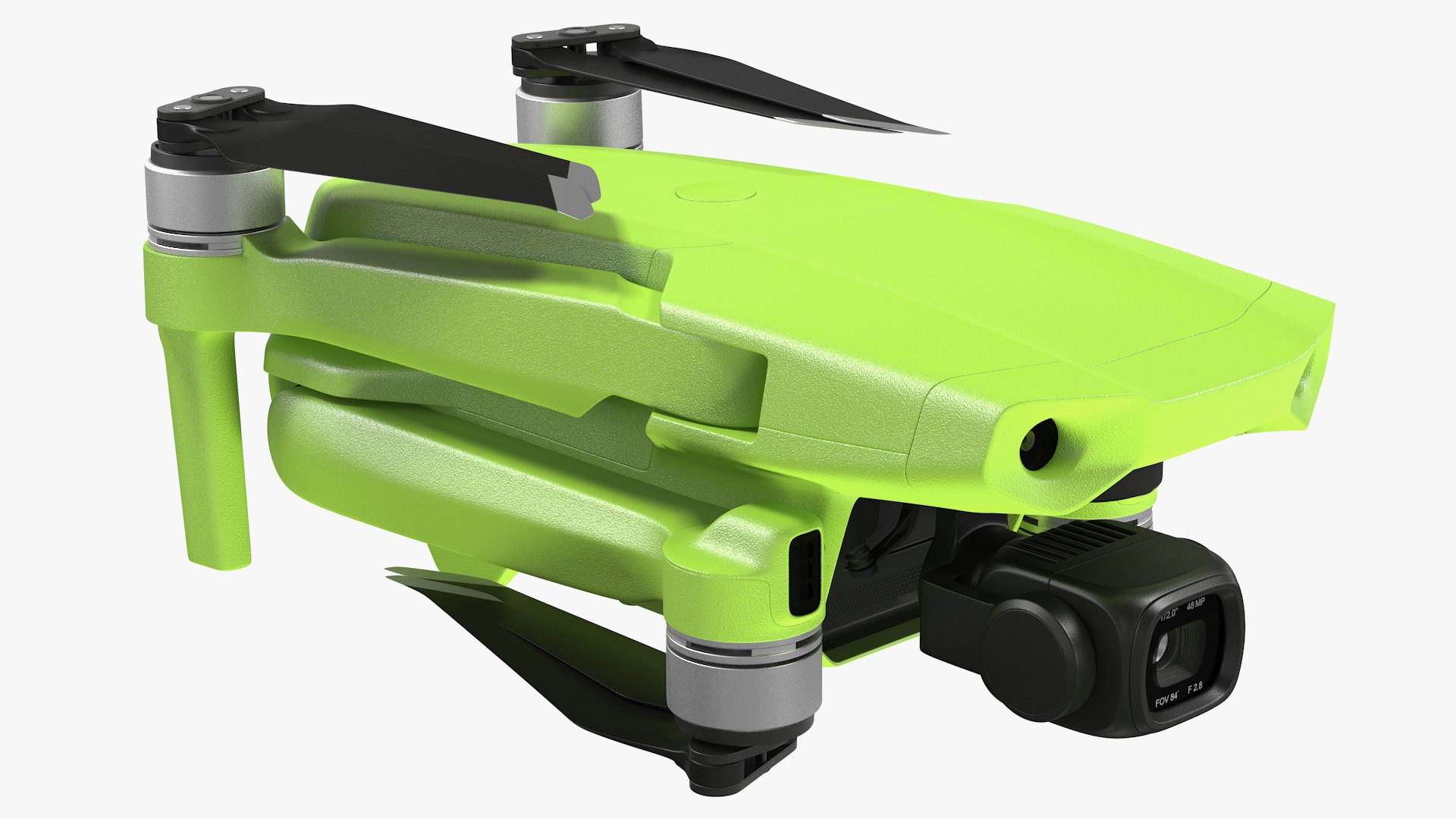 Drone Quadcopter with Camera Folded 3D model preview