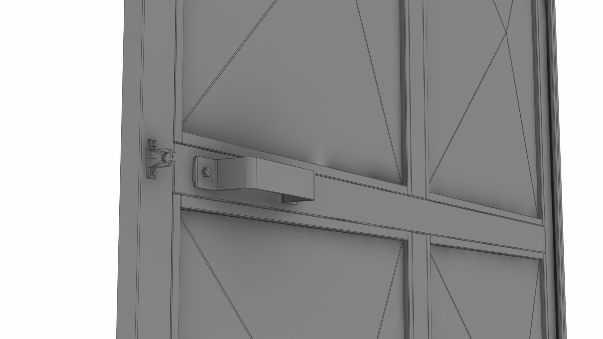 3D Metal Sliding Door TurboSquid 2045080