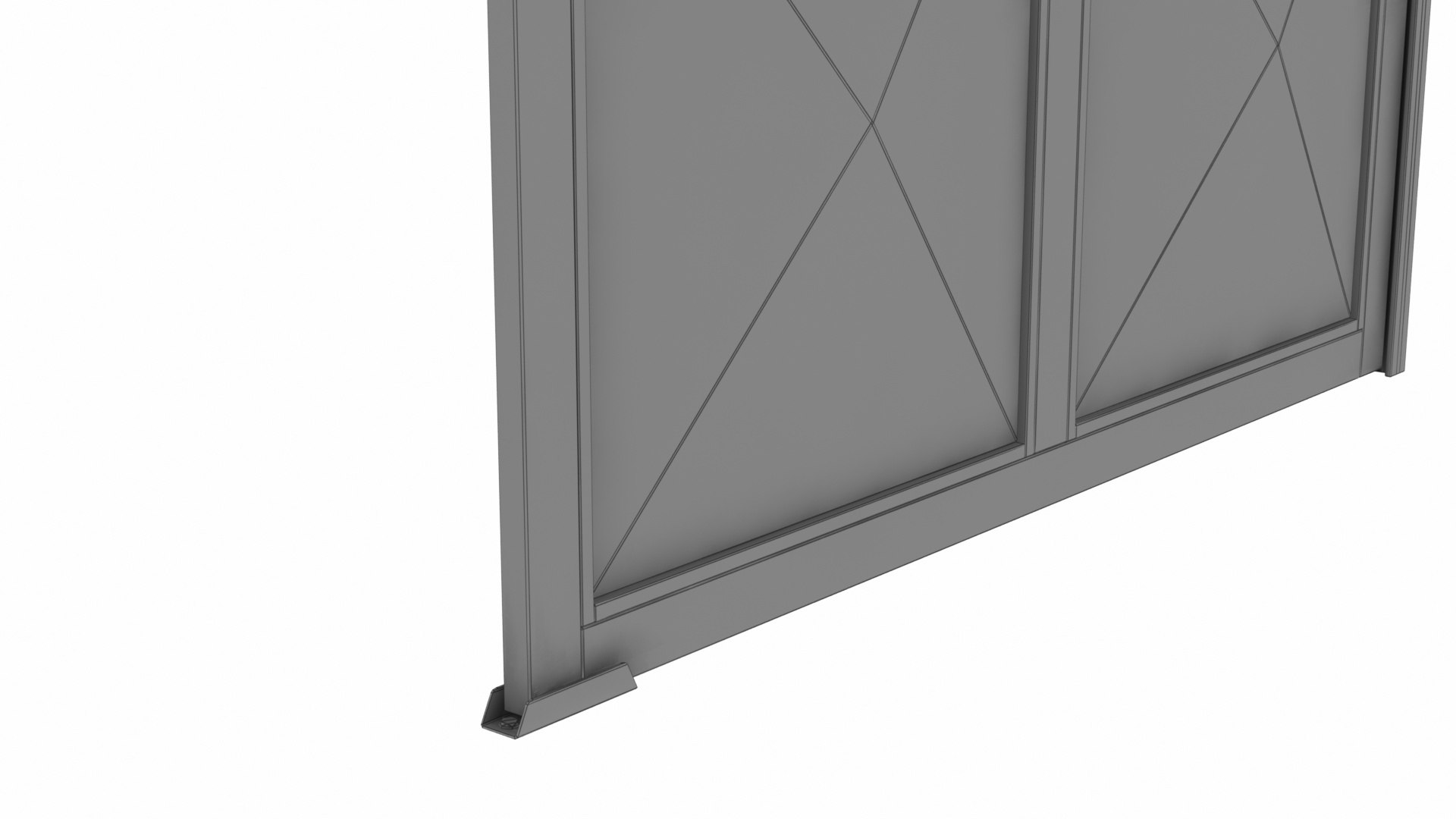3D Metal Sliding Door TurboSquid 2045080