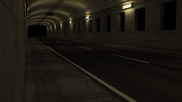 hq tunnel render stage obj