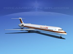 mcdonnell douglas md-80 3d model