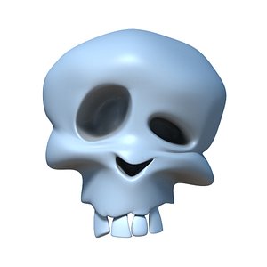 Skull, cartoon