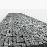 Cobble Pavement Road Stone Blocks