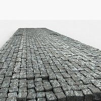 Cobble Pavement Road Stone Blocks