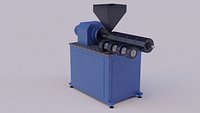 Extruder for polymers