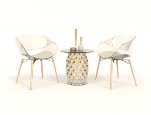 chair modern table 3D model