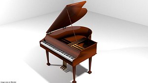 grand piano 3D model