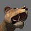 lioness animation fur 3d model