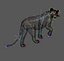 lioness animation fur 3d model