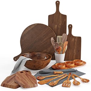 3D kitchenware tableware 10