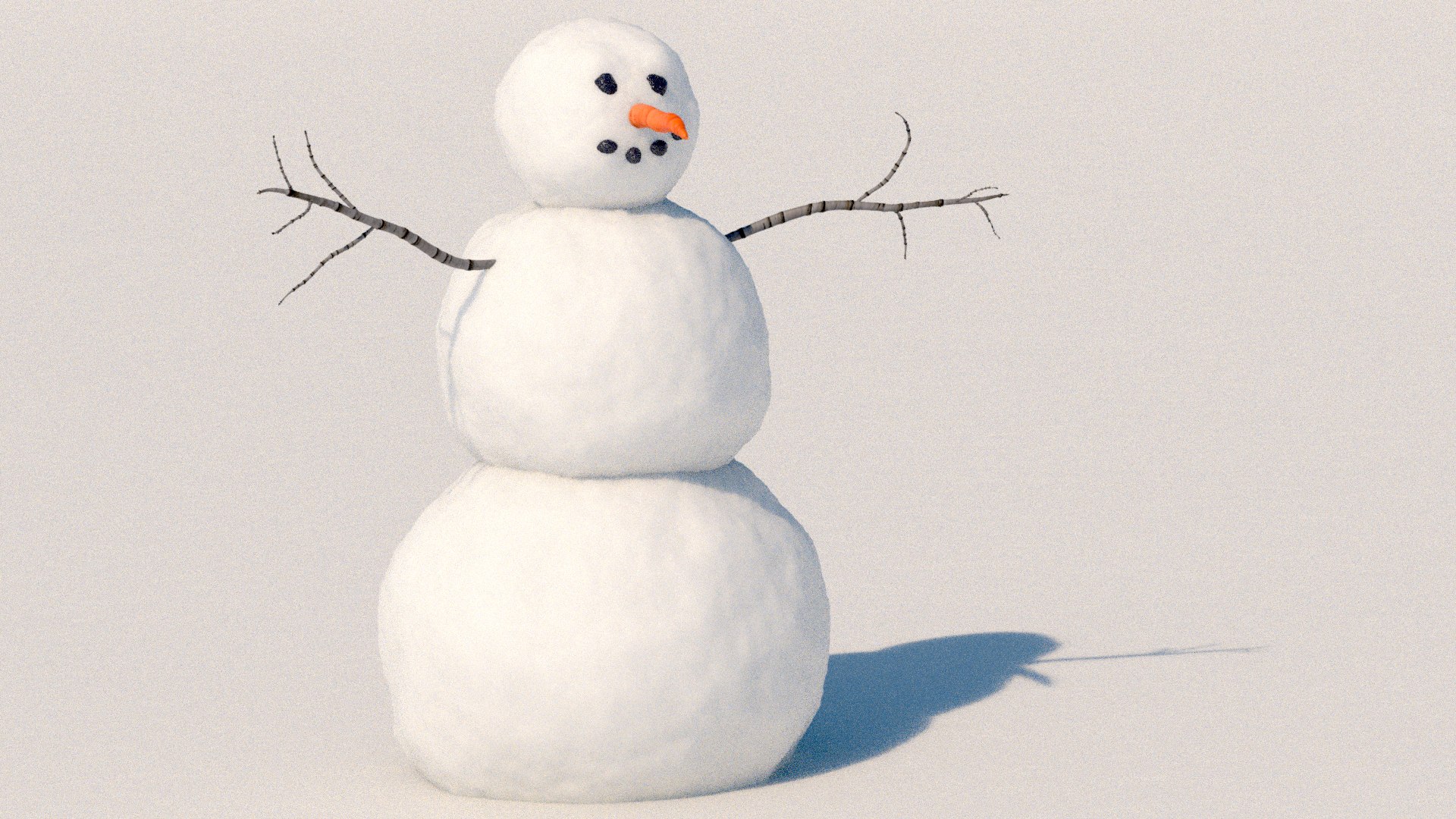 Snowman Snow Model - TurboSquid 1692684