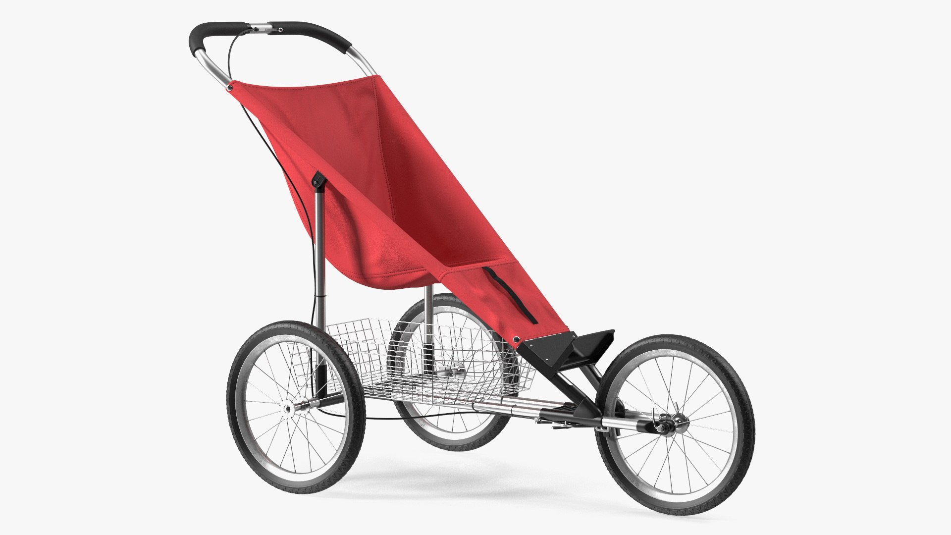 Baby Stroller for Runners 3D model preview