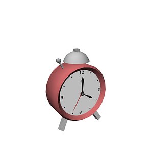 3D alarm clock model