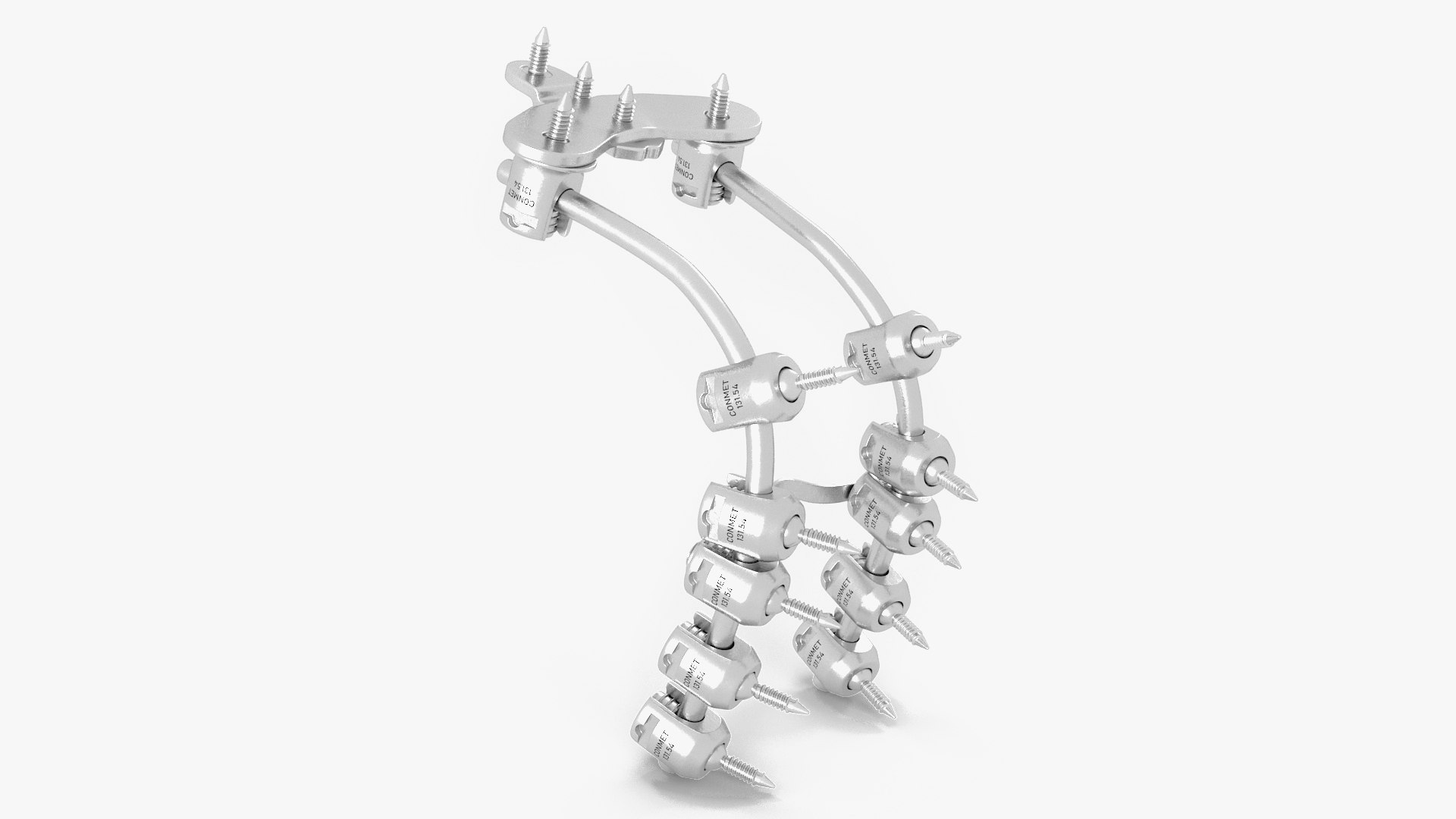 Posterior Cervical Spine Fixation System 3D model preview