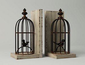 birdcage bookend 3D model