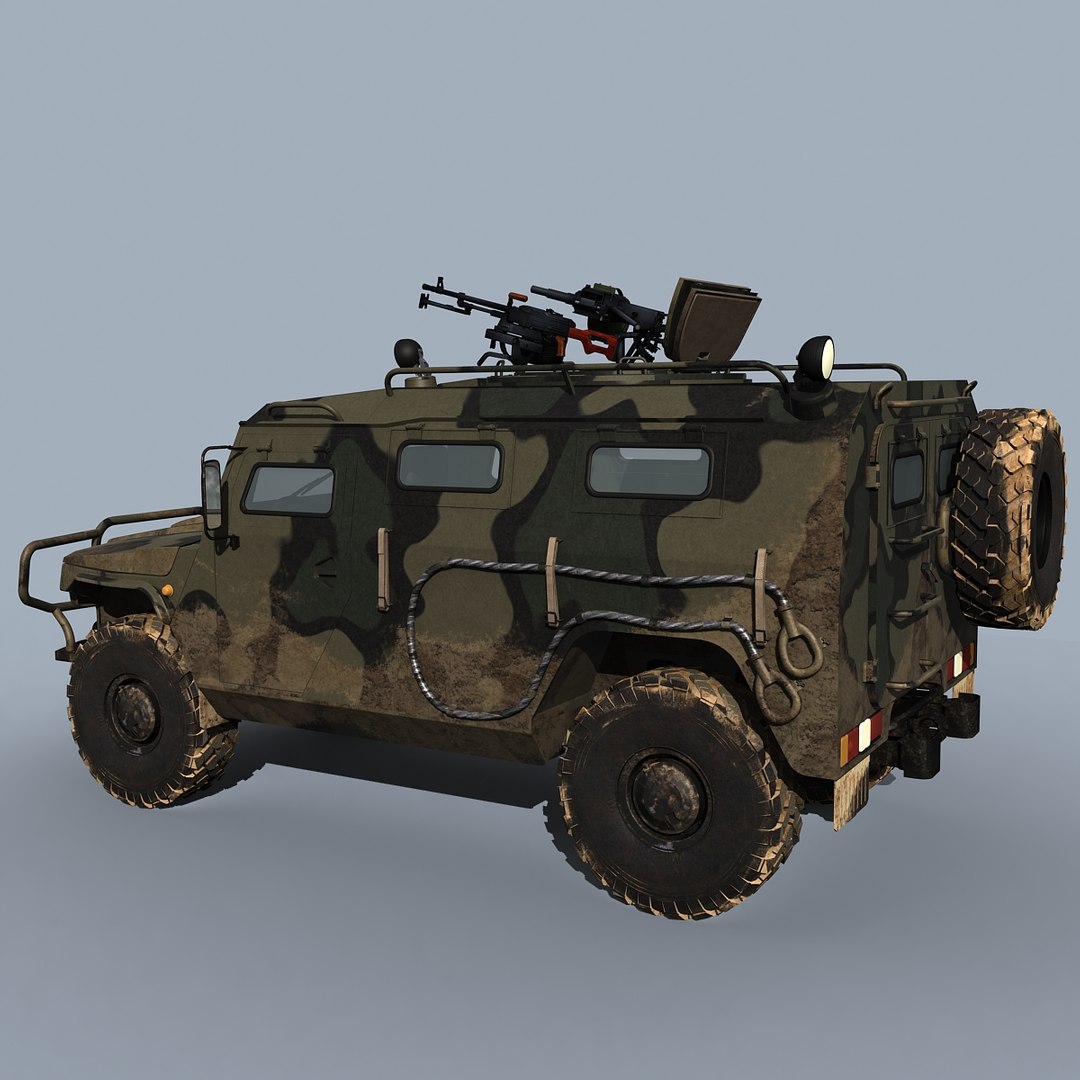 3d gaz-233014 sts tigr model