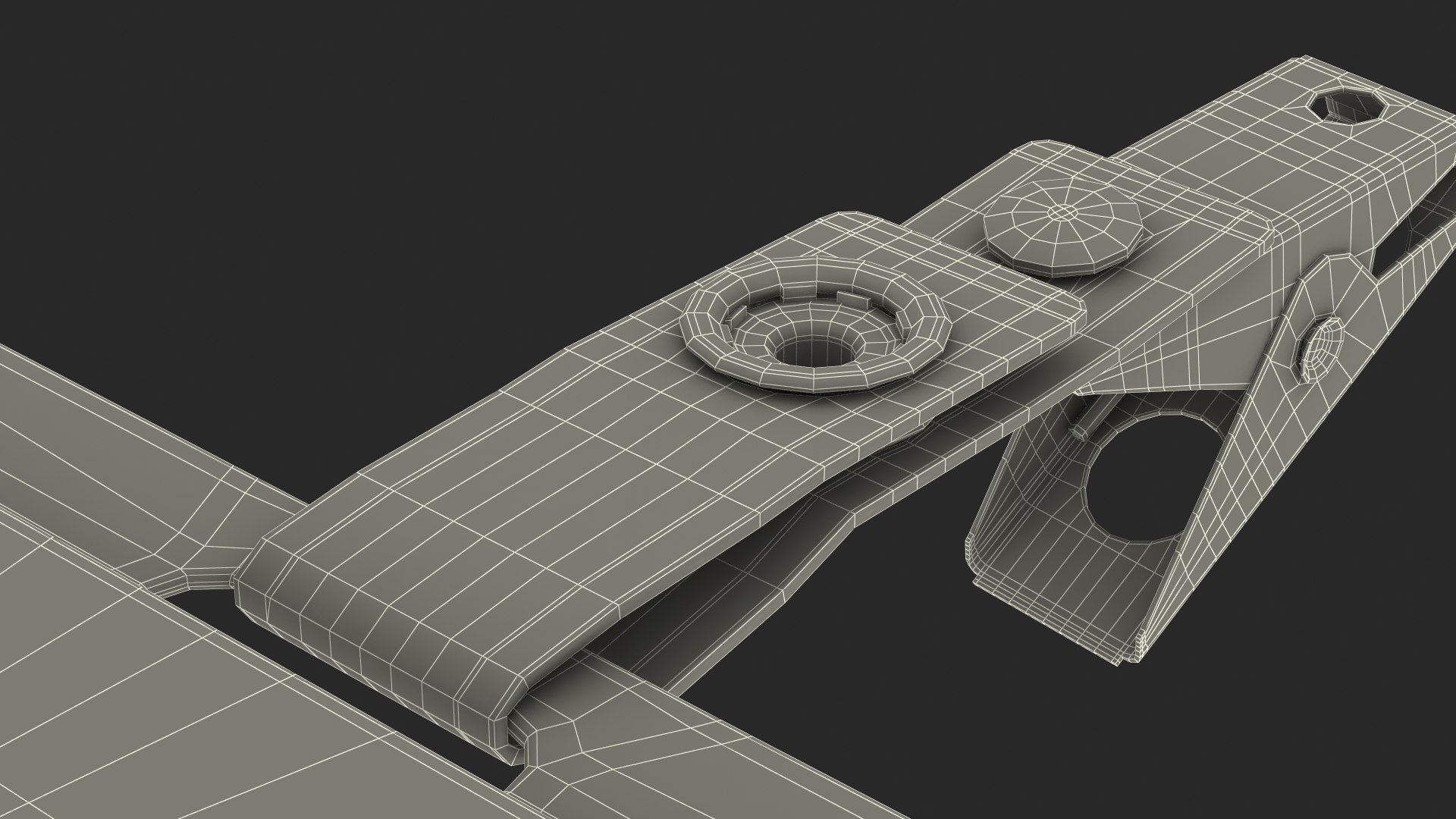 3D Model Rigid Enclosed Horizontal ID Badge Card Holder - TurboSquid ...