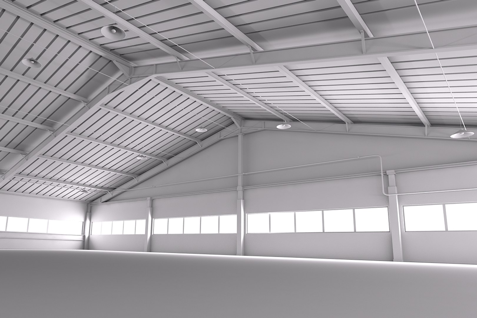 Warehouse Interior 3d Model