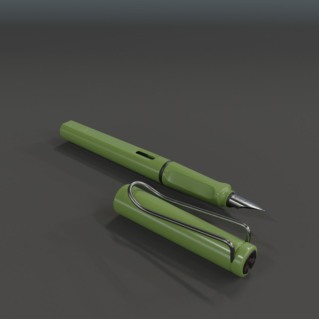 3D lamy safari fountain pen https://p.turbosquid.com/ts-thumb/rf/exCU35/2e/004_savannahgreen/png/1672222458/1920x1080/fit_q87/356a6648ed5b9342afdebd3338b742566ba1371a/004_savannahgreen.jpg