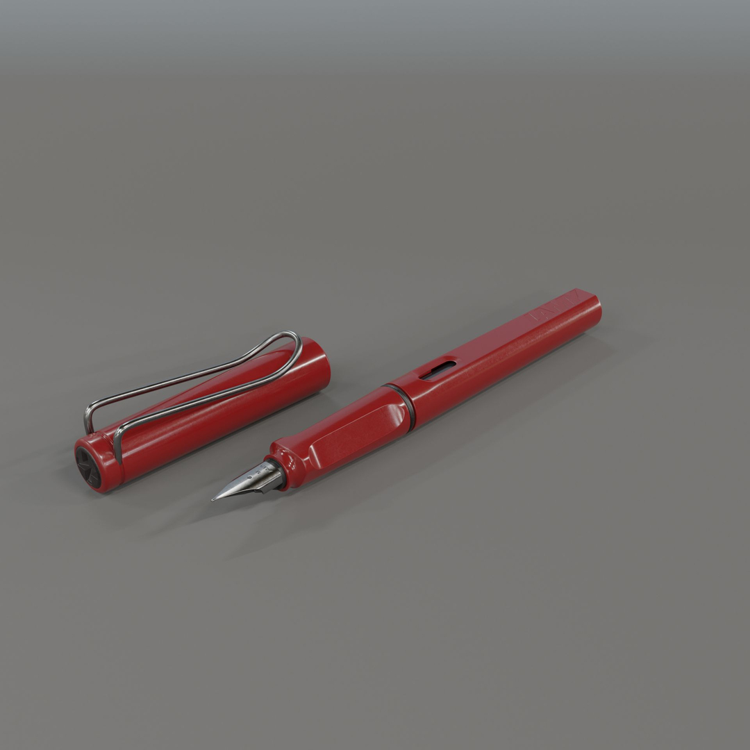 3D lamy safari fountain pen https://p.turbosquid.com/ts-thumb/rf/exCU35/Yx/lamy/jpg/1672222783/1920x1080/turn_fit_q99/c77cdd5b0e6b890bd3624eb37fc9be12b7bc27ef/lamy-1.jpg